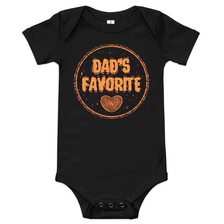 Dad's Favorite(Gold Text) Baby Onesie product image (1)