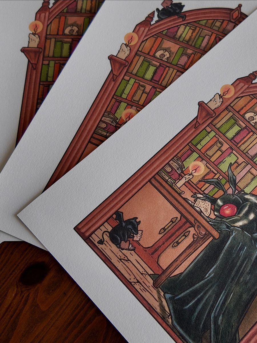 Moth Bitten Library Print product image (5)