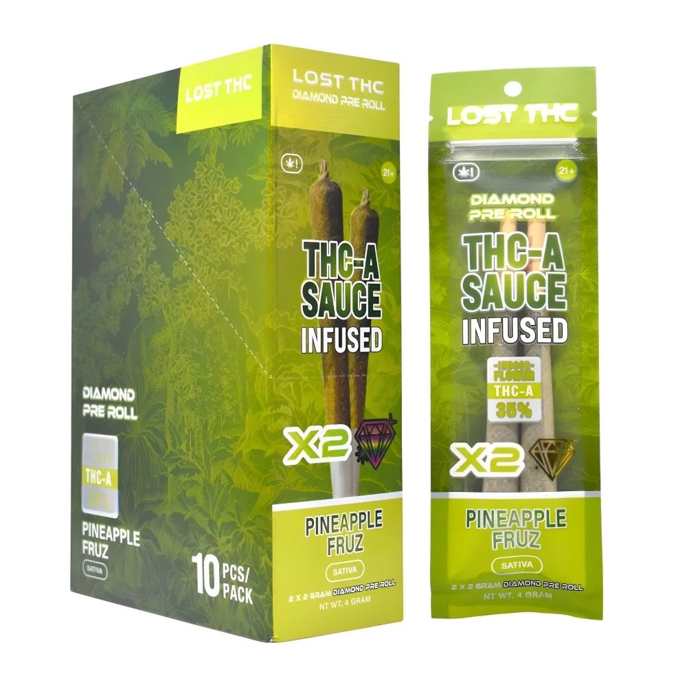 LOST THC 2Gram 2x THC-A Sauce Infused Pre-rolls - 10ct Display product image (4)