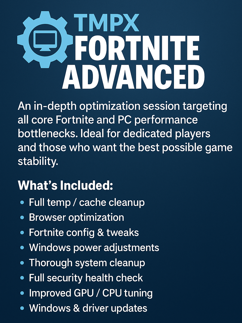 TMPX™ Fortnite Pro Tune-Up product image (1)