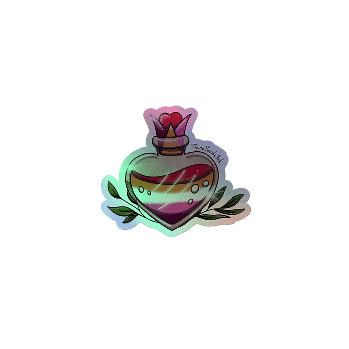 Lesbian Pride Potion- Holo Sticker product image (1)