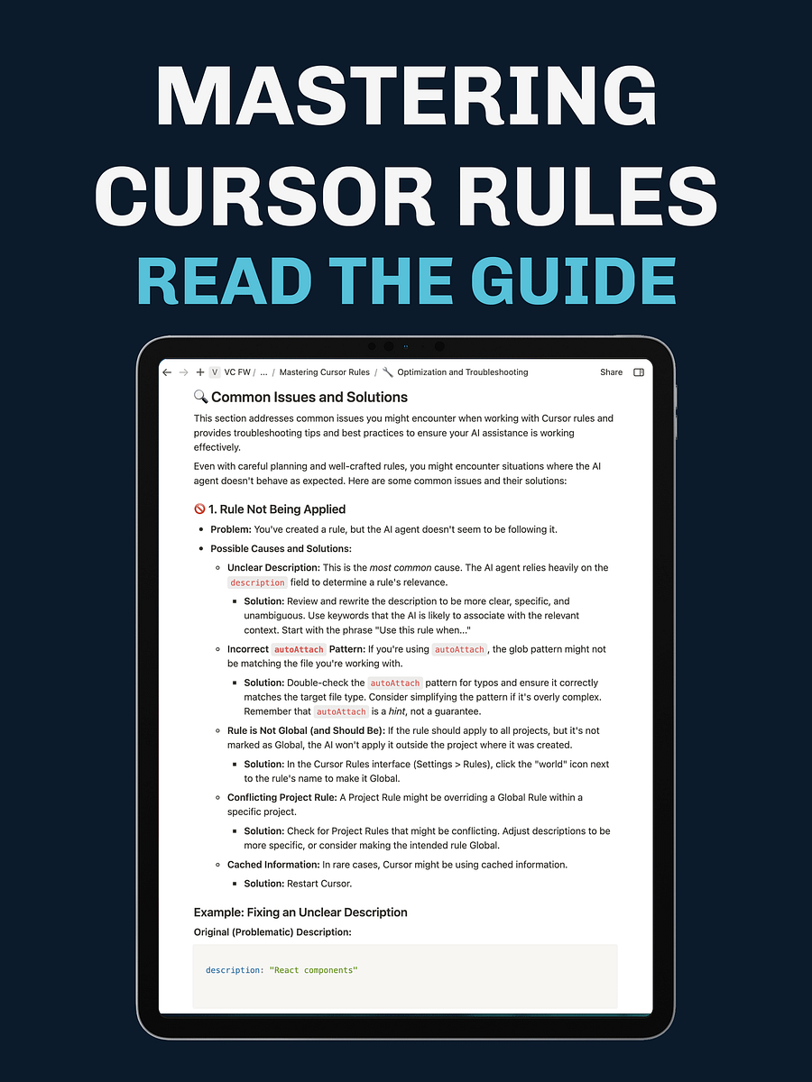 The Cursor Rules Playbook: Leveraging AI to Transform Your Development Workflow product image (4)