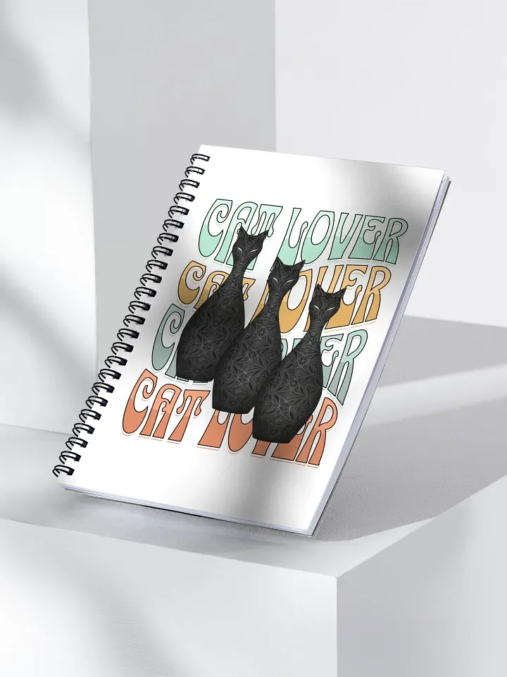 Cat Lover Whimsical Spiral Notebook product image (2)