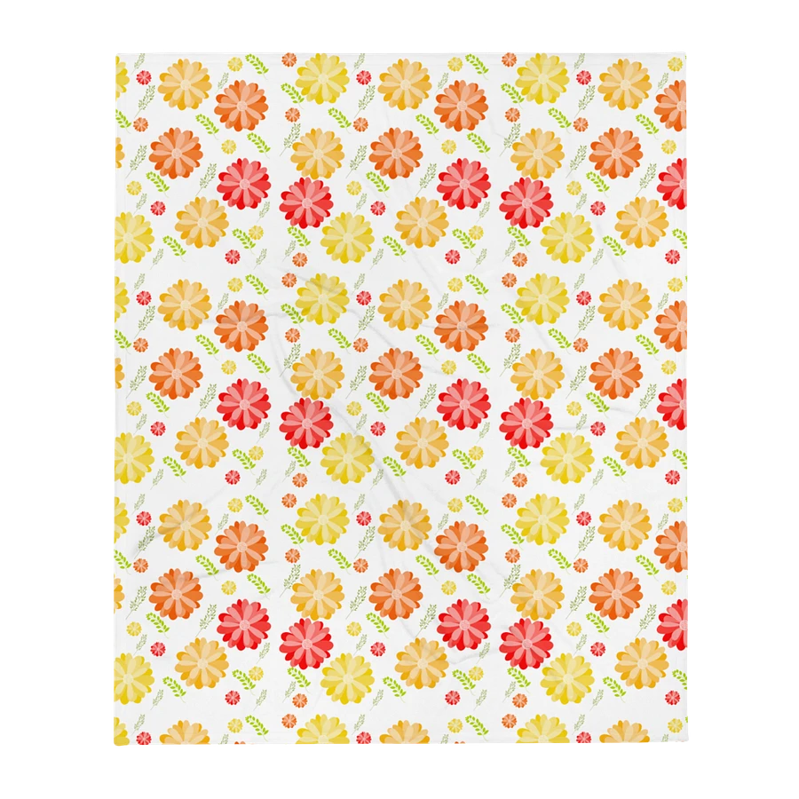 Orange Floral Blanket product image (2)