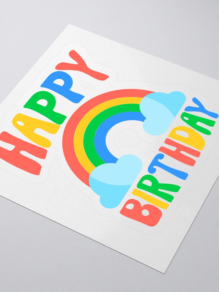 Happy Birthday (Rainbow) Sticker product image (3)