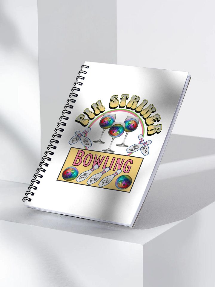 Pin Striker Bowling Spiral Notebook product image (2)