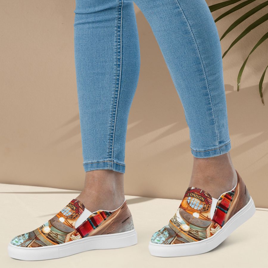 Leadenhall Market London All Over Print Slip On Shoes product image (5)