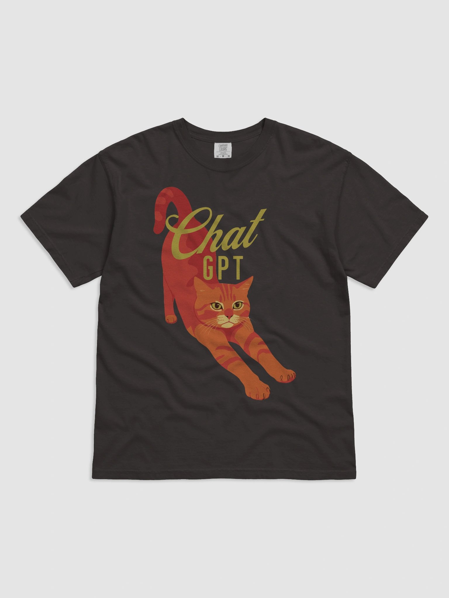 Chat GPT ginger cat T-Shirt product image (4)