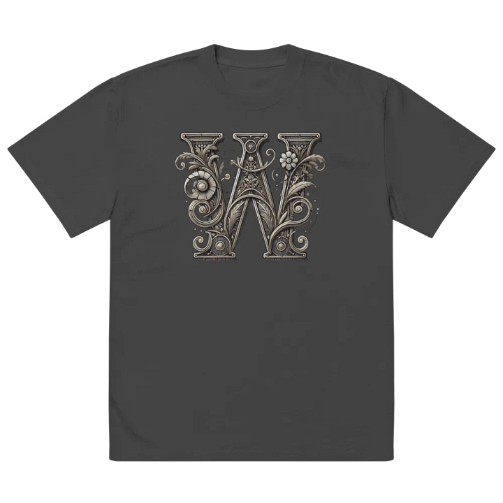 Vintage Floral Monogram Oversized Tee product image (2)