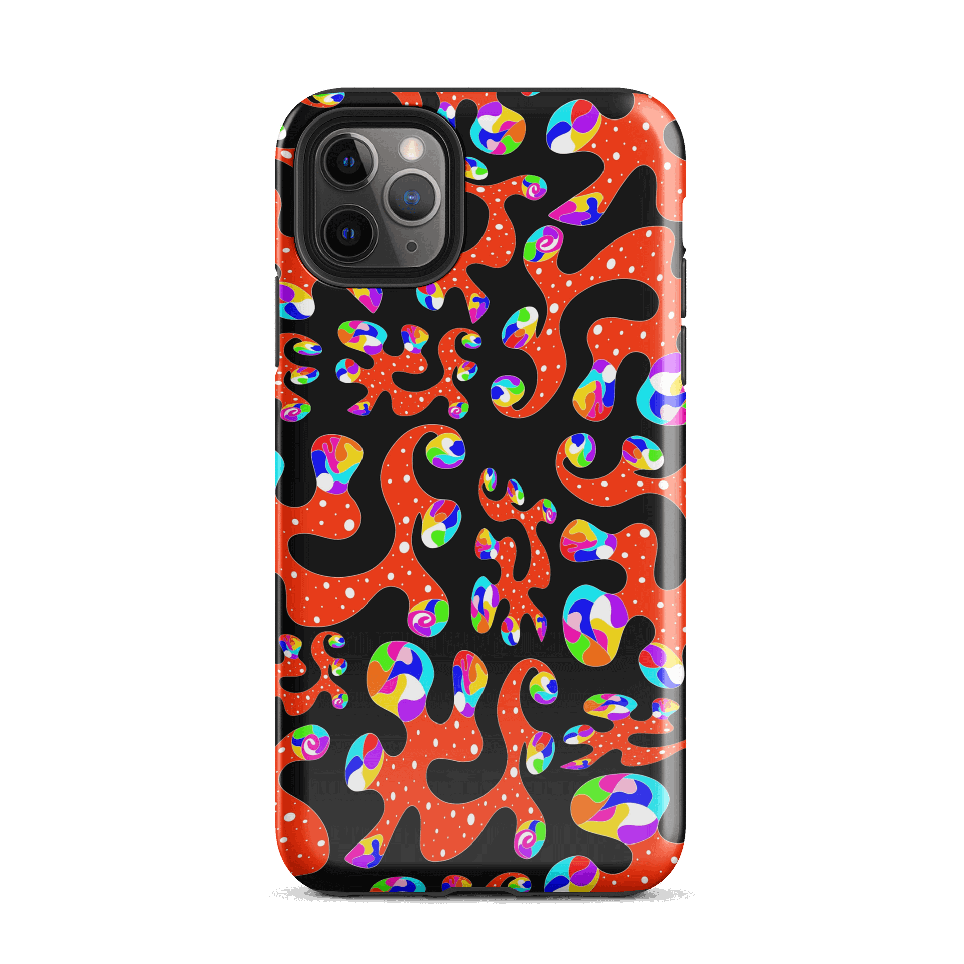 Vibrant Red Amoeba Tough iPhone® Case product image (26)