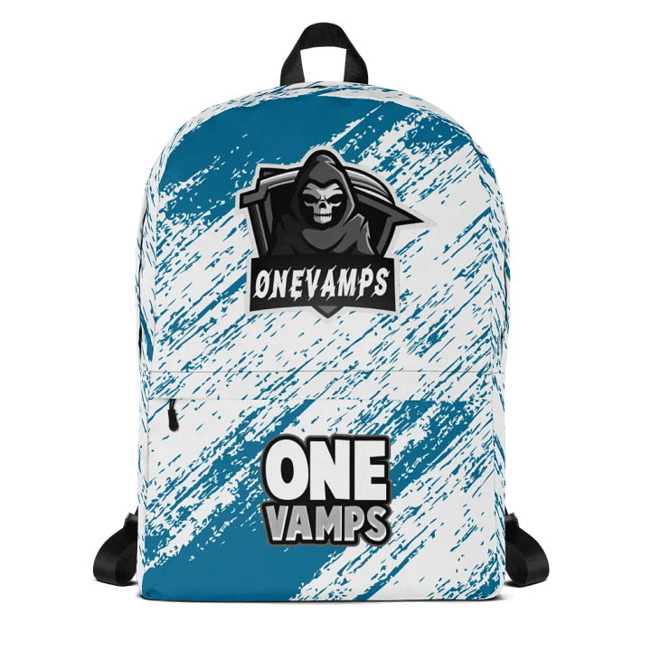 OneVamps Backpack Blue and White product image (1)