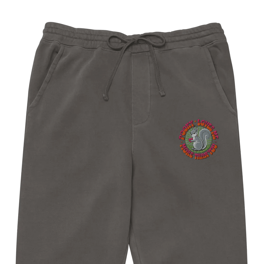 Pooky Loves Me More than you embroidered ultra premium joggers product image (1)