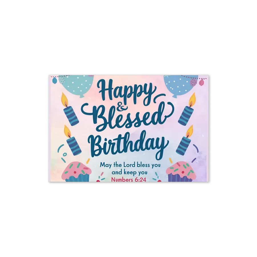 Happy & Blessed Birthday Card product image (10)