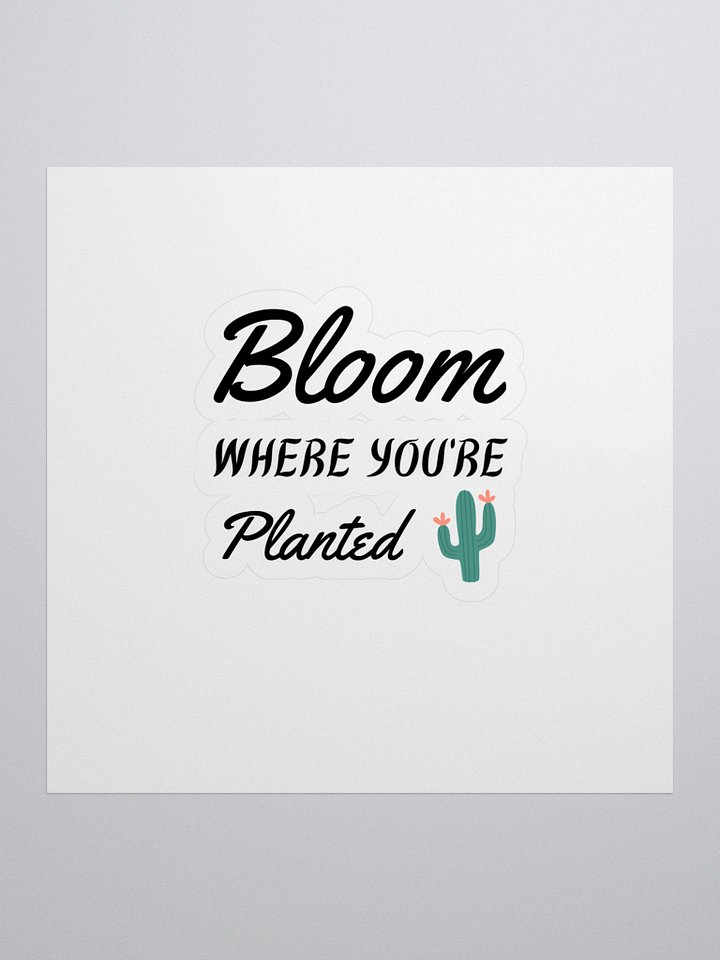 Blooming Cactus Kiss Cut Stickers product image (1)