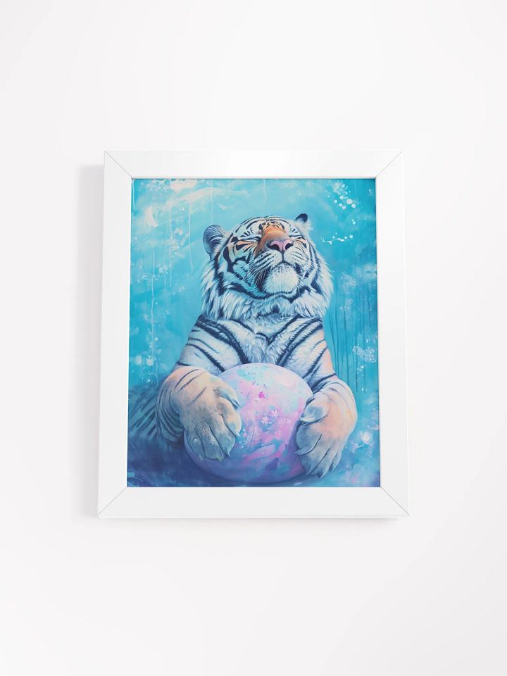 Thoughtful Tiger Globe Art Print product image (1)