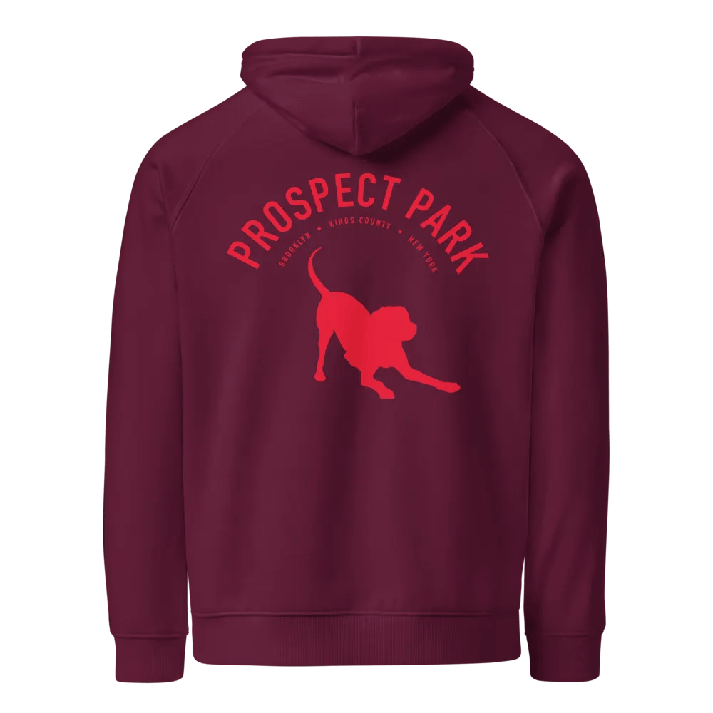 Prospect Park Plum hoodie with dog embroidery on chest product image (1)