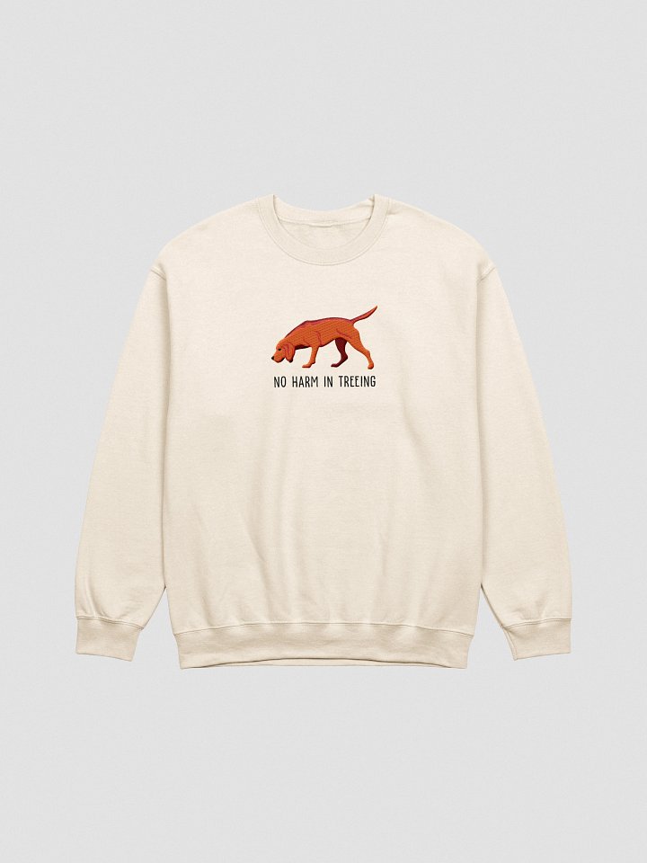 No Harm in Treeing Sweatshirt (Embroidered) of a Redbone Coonhound product image (16)