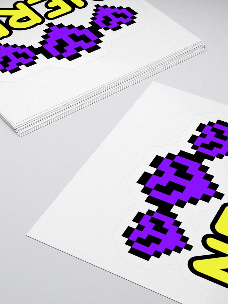 Hardcore Nerd vinyl sticker product image (4)