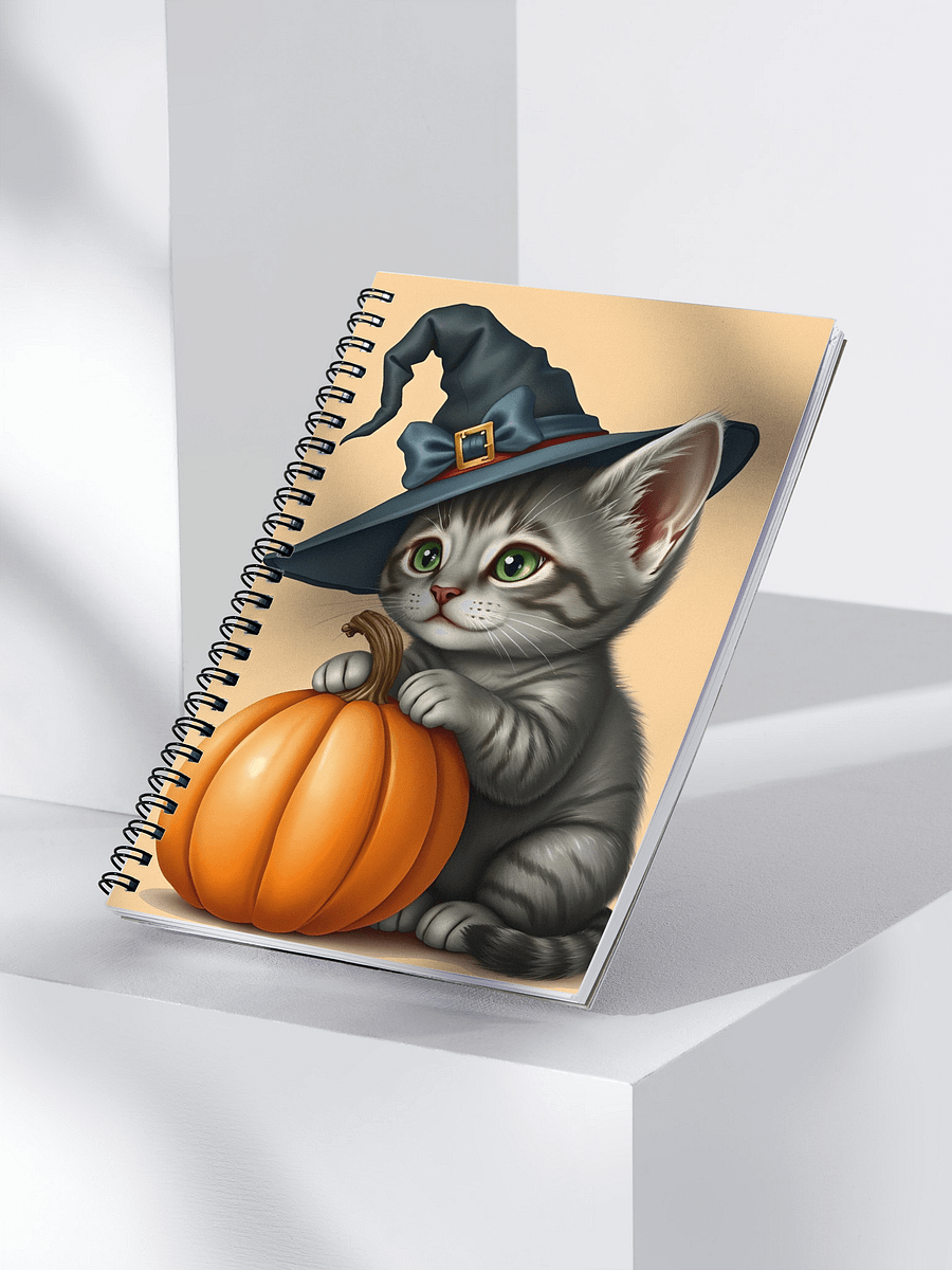 Whimsical Witchy Kitten Spiral Notebook product image (3)