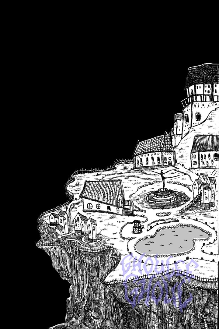 The Central Fountain on planet # 1 -8x10 white Matted PRINT product image (1)