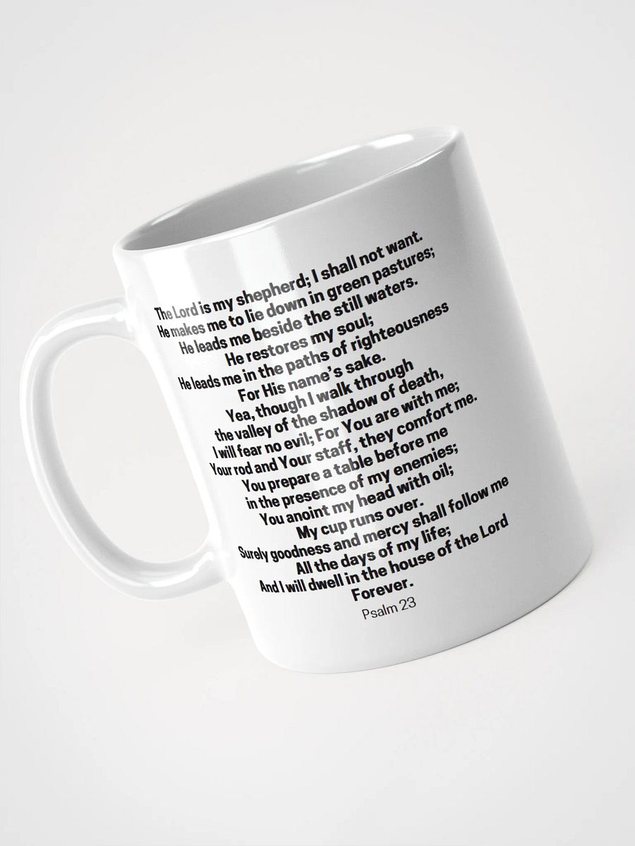 The Lord Is My Shepherd Psalm 23 White Glossy Mug 11/15/20oz product image (8)