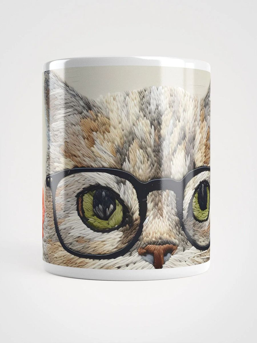 Embroidered Peeking Cat Glasses Mug product image (8)