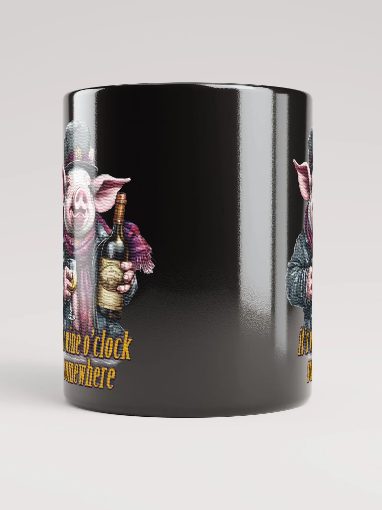 it's wine o'clock somewhere Pig product image (5)