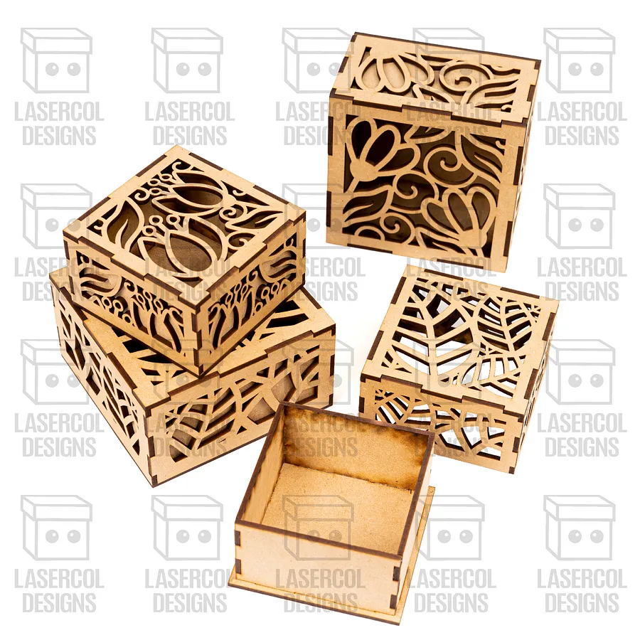 10 Boxes Set 1 (2 Sizes) - Laser Cut Files product image (6)