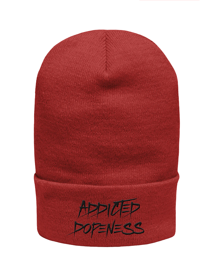 Blackout Stitched Beanie Vibes (Black AD) product image (1)