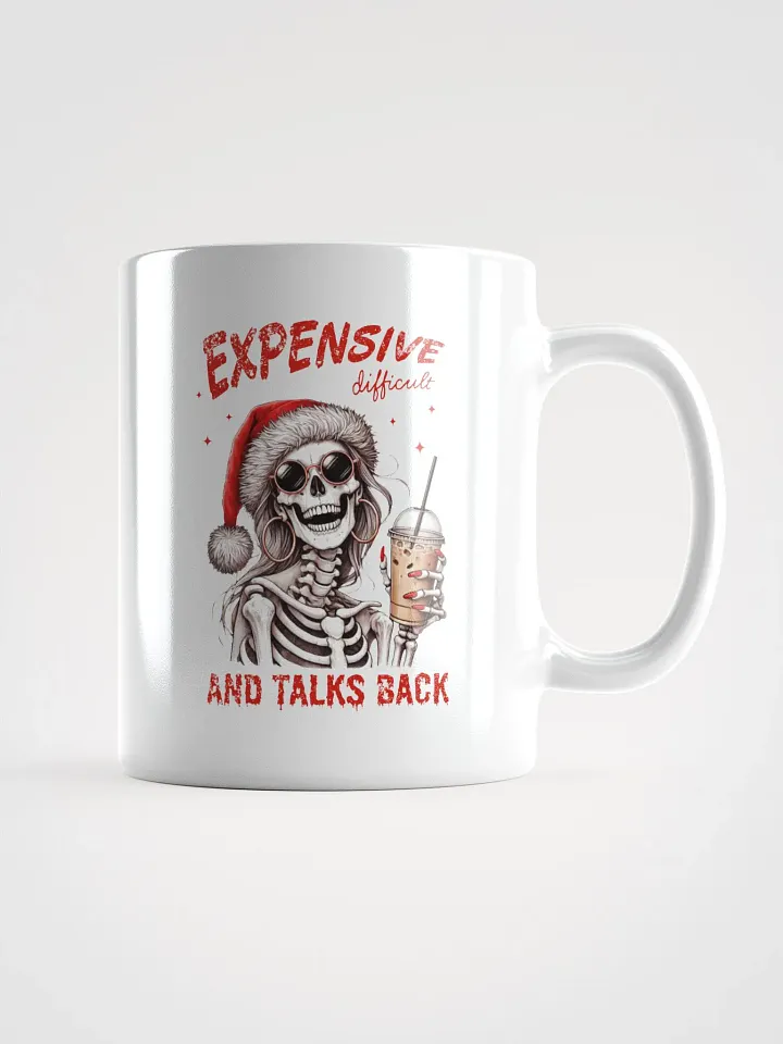 Sassy Skeleton Santa Girl Mug product image (2)