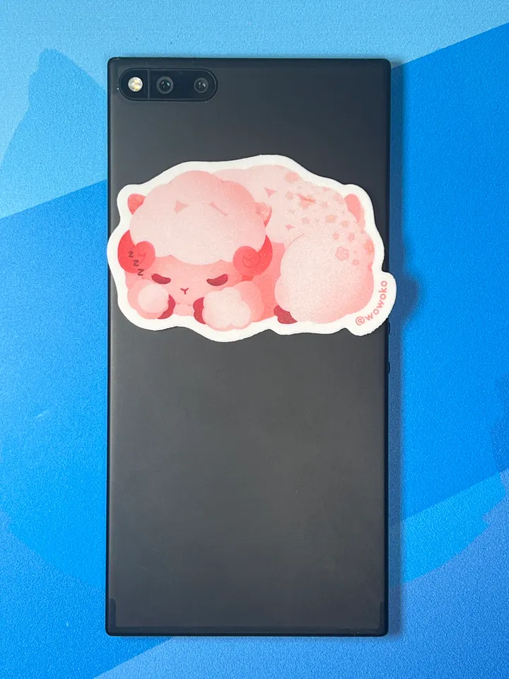 Sleepy Zodiac Animal - Lamb - Sticker product image (2)