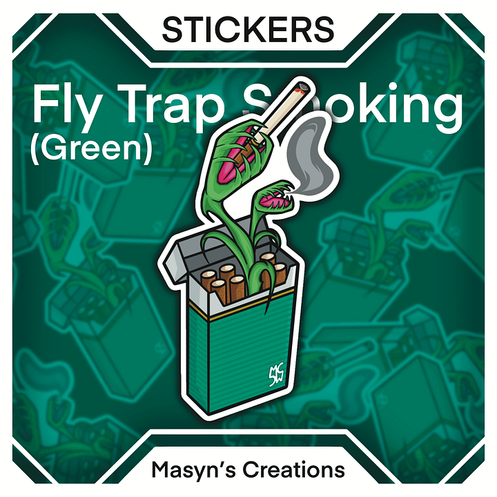 Fly Trap Smoking Sticker product image (1)