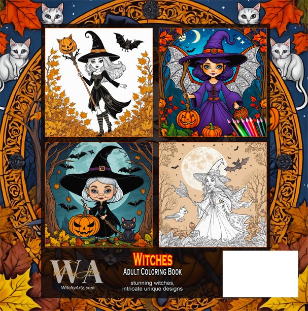 Witches - Adult Coloring Book product image (8)