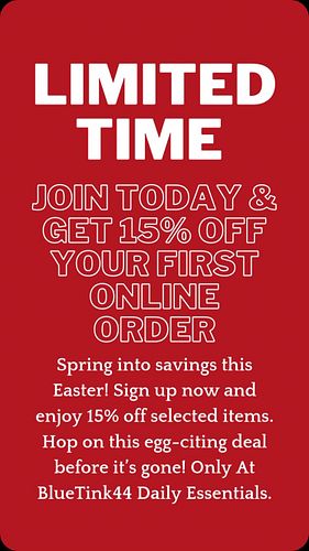 Exclusive Deal Alert! Sign up today and unlock 15% OFF your first purchase on our premium apparel & accessories! Stay ahead o...