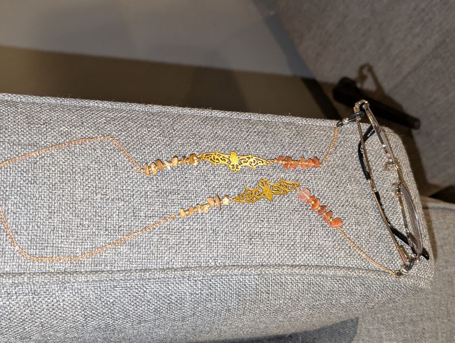 Gold Glasses Chains With Bats product image (3)