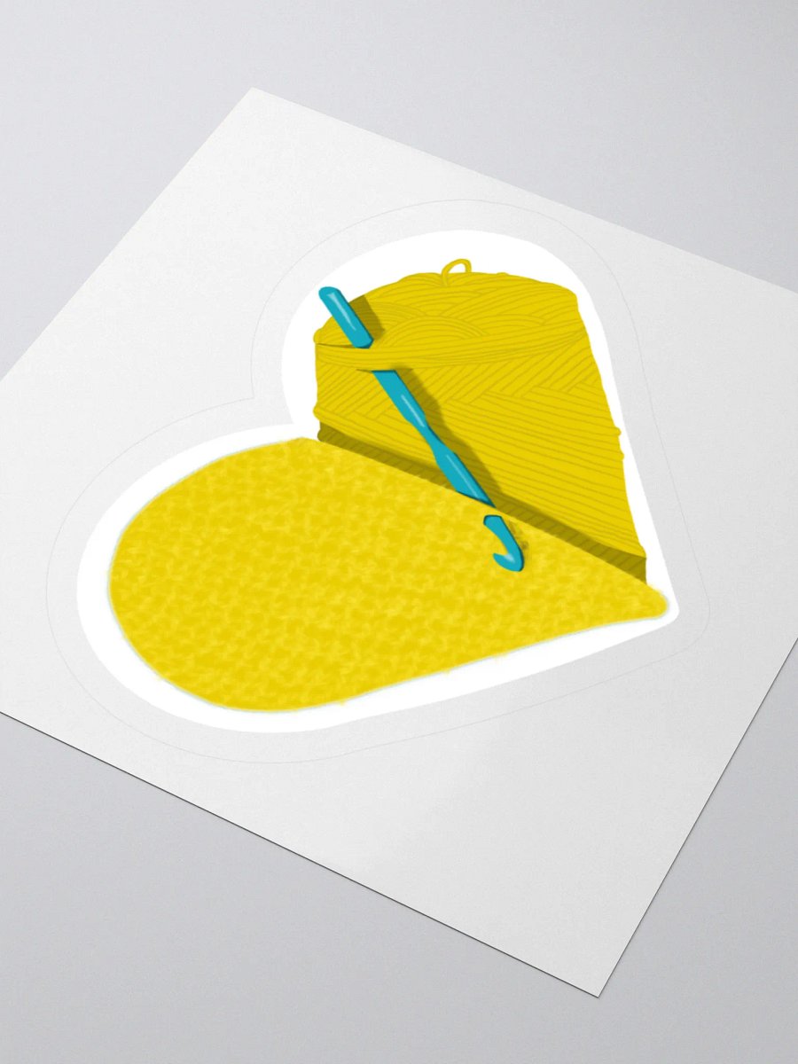 Crochet Love - Yellow Sticker product image (7)