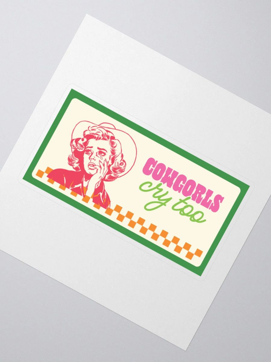 cowgorls cry too sticker product image (4)