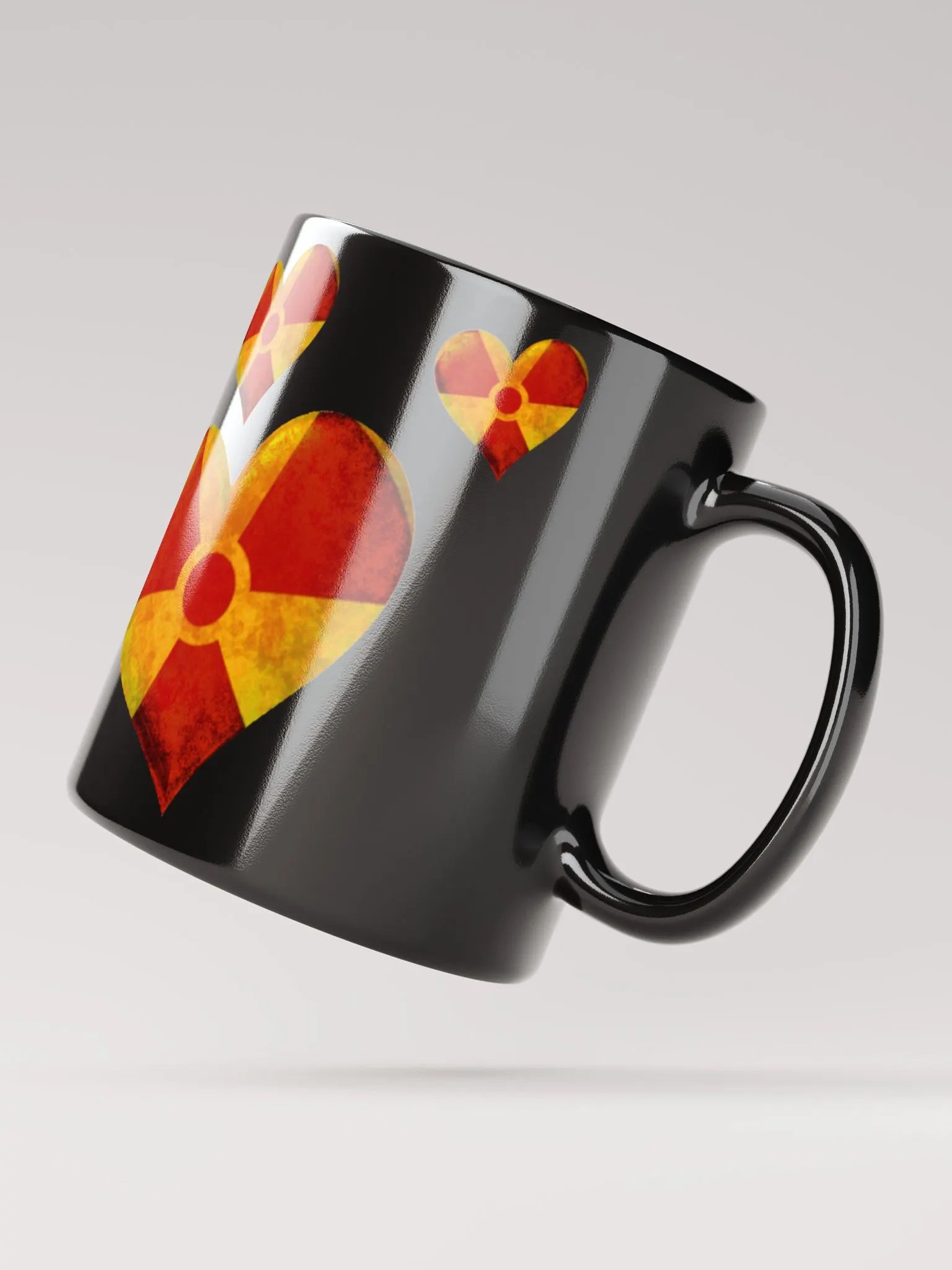 50 Rad Hearts Mug - Red on Black product image (5)