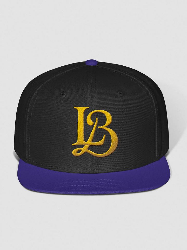 LB hat blk purp gld product image (1)