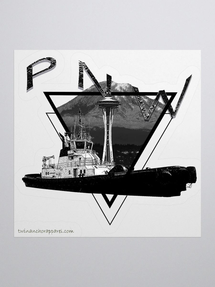 Tug Response Triangle-Mt Raine- PNW Kiss Cut Stickers product image (4)