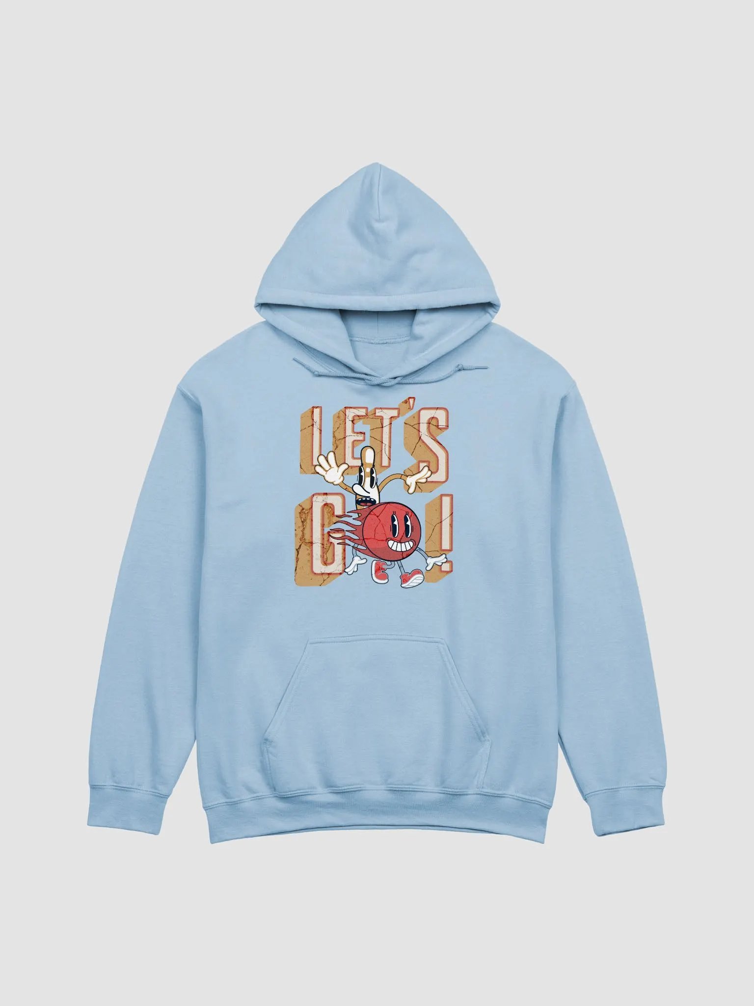Let's Go Mascot Bowling Cartoon Character Hoodie product image (10)