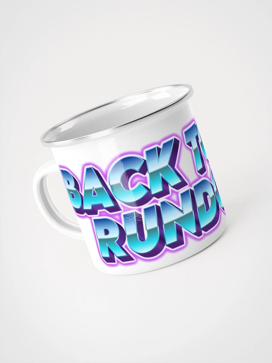 'Back to the Rundown' 80's Text Enamel Mug product image (4)