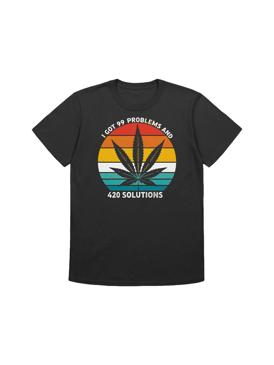 420 Sunset Solution-Weed Humor for the Stressed T-Shirt product image (4)