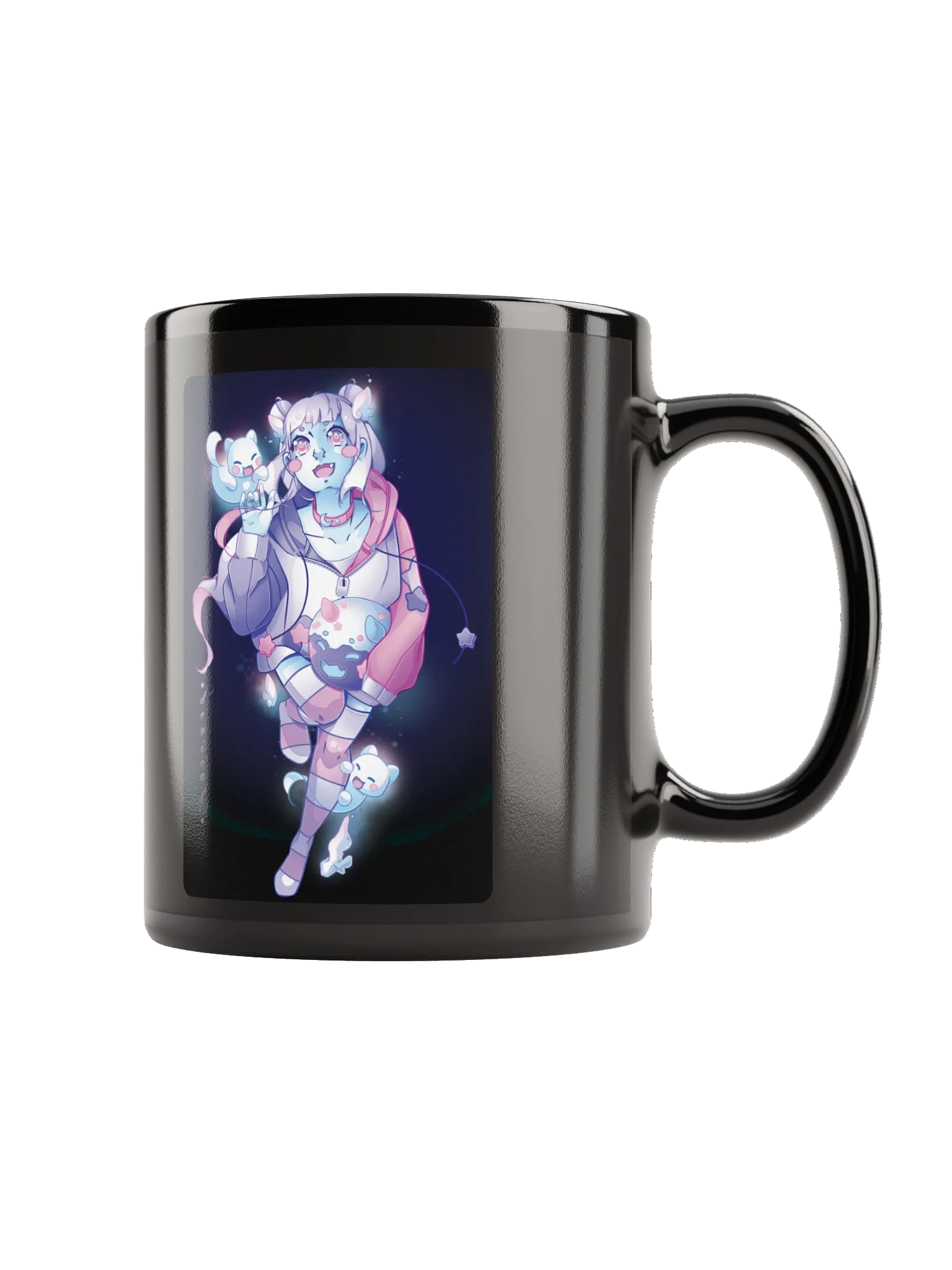 Mug • CandiCat Ghost Girl & Ghost Cats • 2025 product image (1)