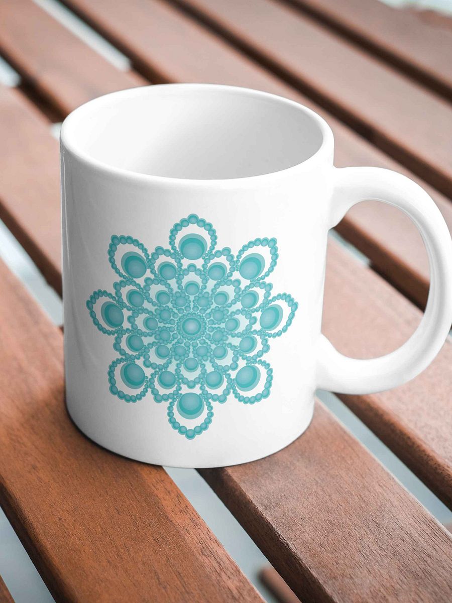 FREE PRINTABLE Turquoise Mandala PNG file product image (6)