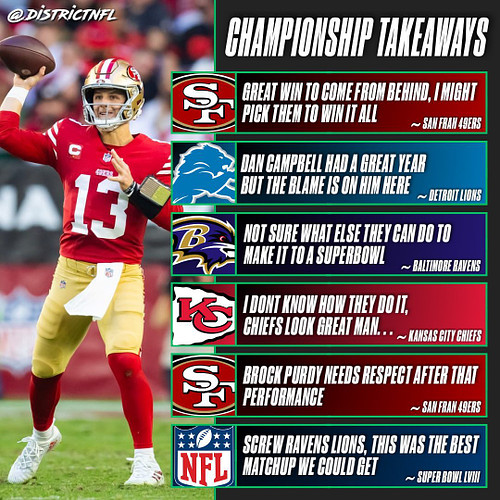 Here are my takeaways from the AFC and NFC championship games!

What are your thoughts? Who do you have winning the super bow...