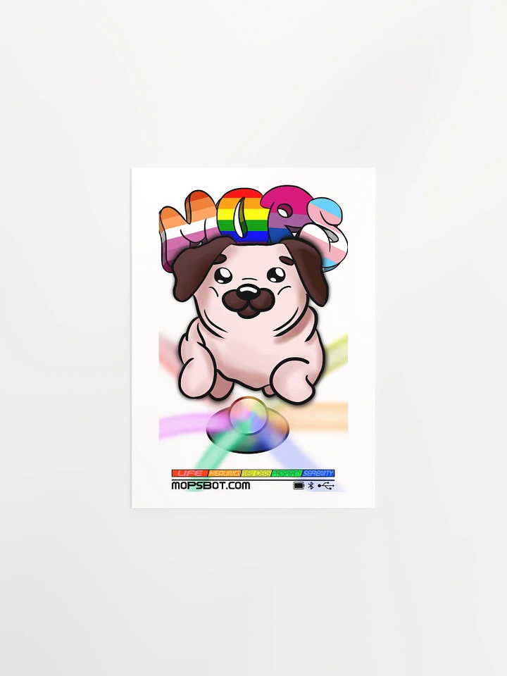 MopsBot Pride Poster - NO FRAME product image (1)