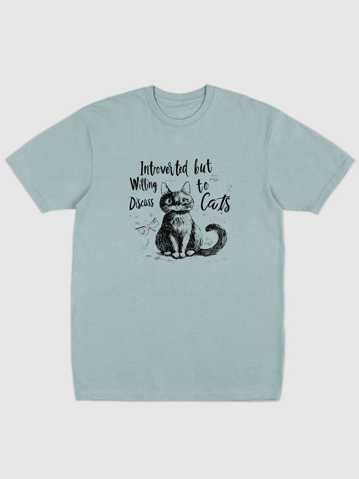 Introverted but Willing to Discuss Cats | Cotton Heritage T-Shirt product image (1)