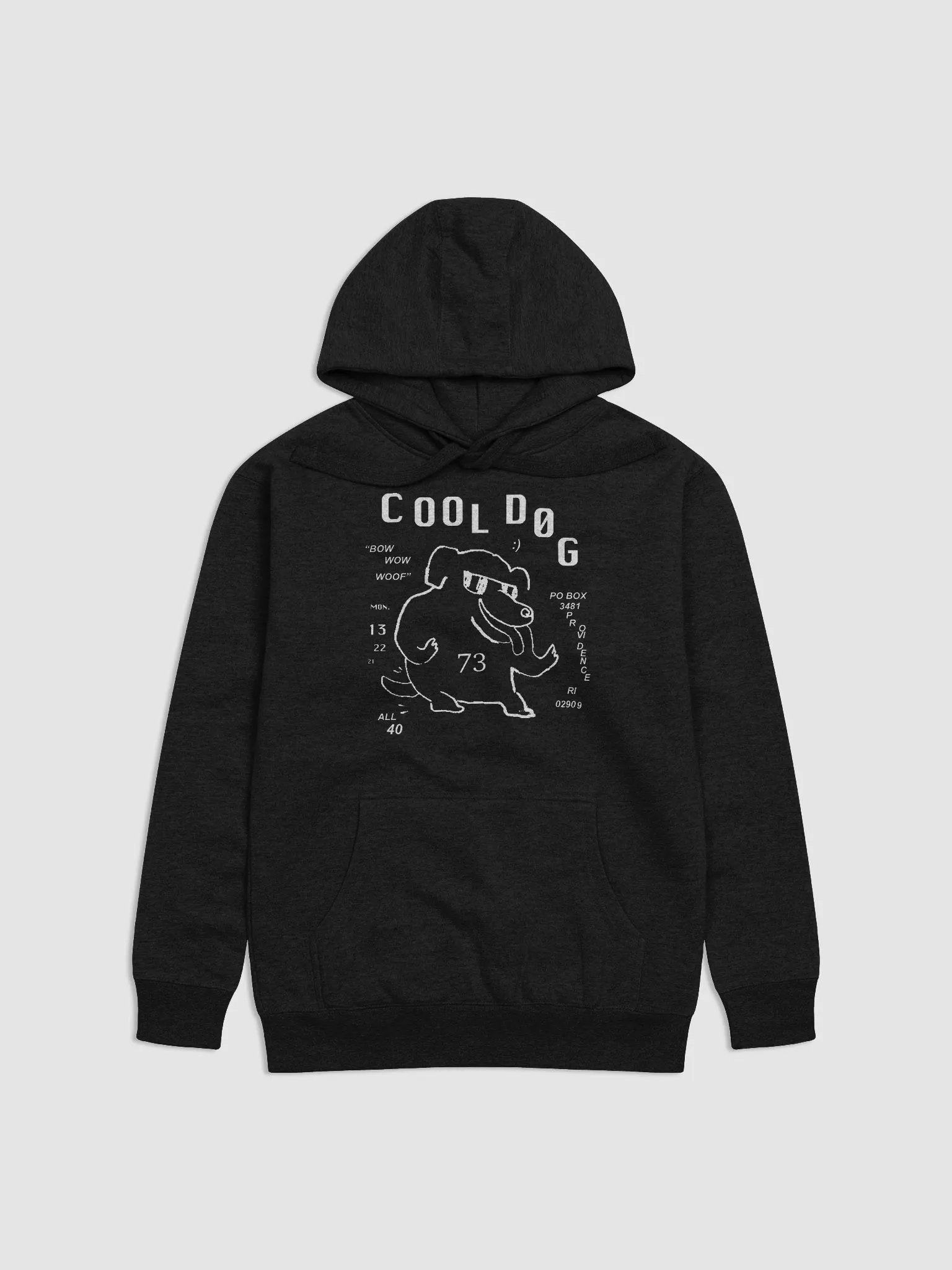 COOL DOG hoodie (black) product image (5)