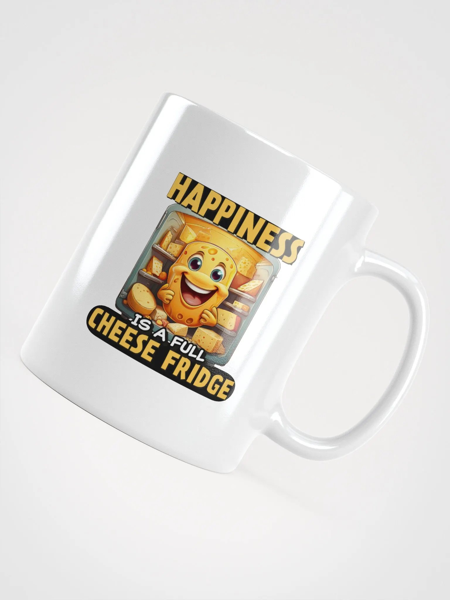 Happiness is a Full Cheese Fridge Mug product image (10)